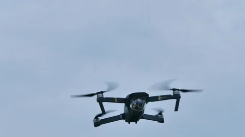 DJI Mavic pro drone in mid air. Stock Footage 74269809