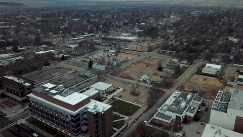 DJI Mavic Pro Flying Over Boise Football Field / Boise, Idaho Stock Footage 106418087