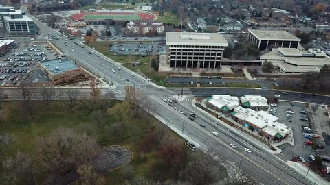 DJI Mavic Pro Flying Over Boise Football Field / Boise, Idaho Video stock 106419545