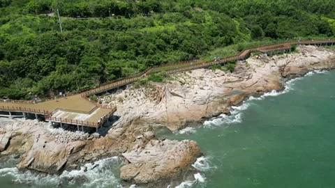 DJI Mini 3 4K Guangdong Huizhou road around the sea 20220625 4 Stock Footage 198634191