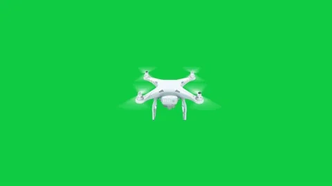 DJI Phantom quadcopter drone back top on green screen Stock Footage 141757181