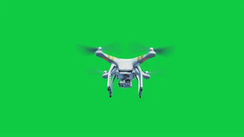 DJI Phantom quadcopter drone on green screen Stock Footage 141757206