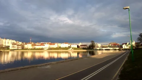 DJI Pocket 2:  Minsk in the evening | Motion Lapse Stock Footage 152765477