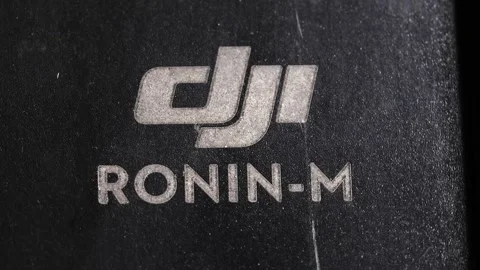 DJI Ronin M Gimbal Logo Rotating Close Up Stock Footage 332646192