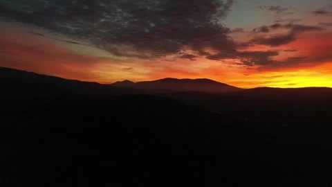DJI sunset in the valley 2 스톡 동영상 247921425