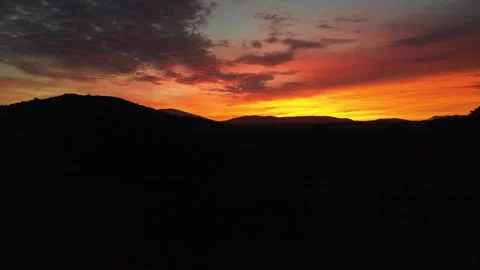 DJI sunset in the valley Vídeos de archivo 247920867