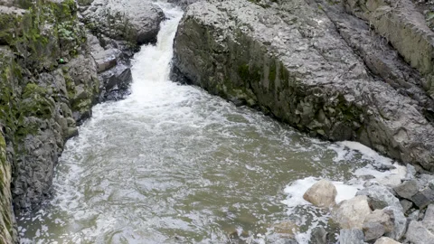 DJI top view river Vídeos de archivo 154867834