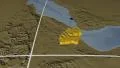 Djibouti extruded. Bumps. Graticule. 4k or 4k+ Resolution