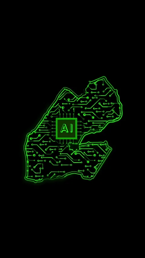 Djibouti Map AI Chipset Technology Opener Vidéo 337171436