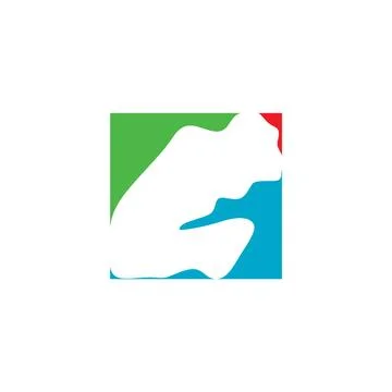 Djibouti map logo vector icon element Stock Illustration