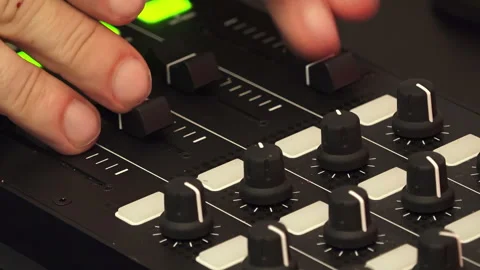 DJing Close-Ups Stock Footage 327232545