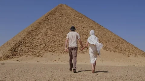 Djoser pyramid also called as Step Pyramid. Archaeological remain. Stock Footage 244343790