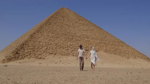 Djoser pyramid also called as Step Pyramid. Archaeological remain. Stock Footage 256175336