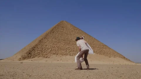 Djoser pyramid also called as Step Pyramid. Archaeological remain. Stock Footage 256175363