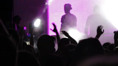 DJ's and the crowd Stock Footage 52927126