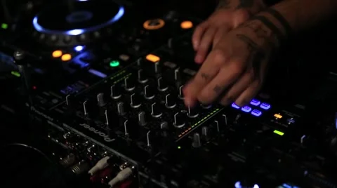 Dj's hand dance - I Stock Footage 42613584