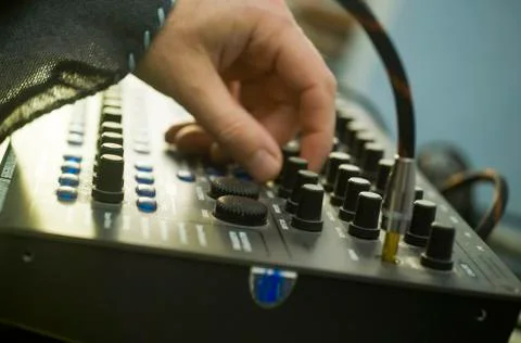 DJ`s hand 写真素材