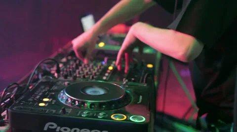 DJ's Hands. Stock Footage 21939429