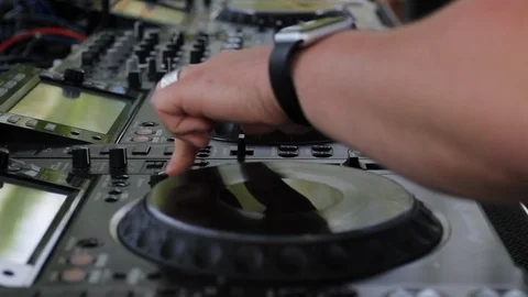 Dj's hands Stock Footage 88337916