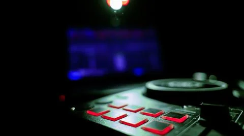 Dj's mixer at a party Stock-Fotos