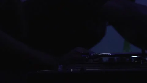 DJs playing at small night club Stock Footage 146333772