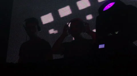 DJ's on the stage Stock Footage 52928248