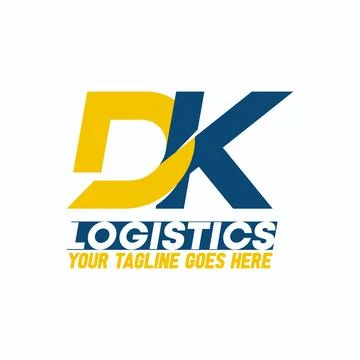 DK logo. DK letter image. DK font design. Combining concept of letters. Stock Illustration