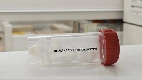 DL-ALPHA TOCOPHERYL ACETATE tablets for prevent vitamin E deficiency Stock-Fotos
