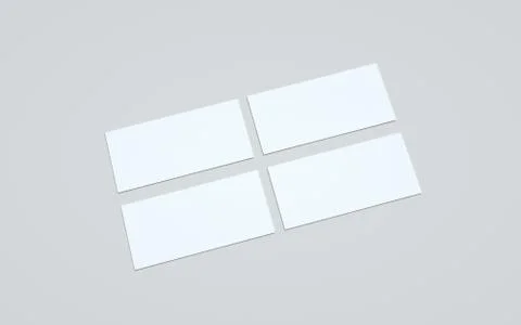 DL Flyer / Invitation Mock-Up - Multiple Flyers. 3D Illustration Stock Illustration