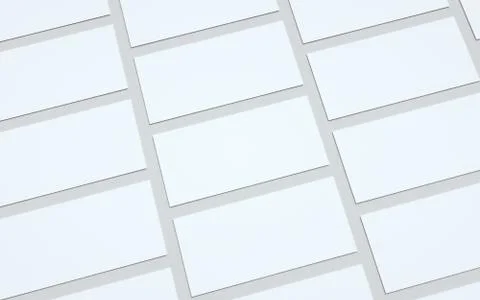 DL Flyer / Invitation Mock-Up - Multiple Flyers. 3D Illustration Stock Illustration