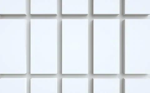 DL Flyer / Invitation Mock-Up - Multiple Flyers. 3D Illustration Stock Illustration