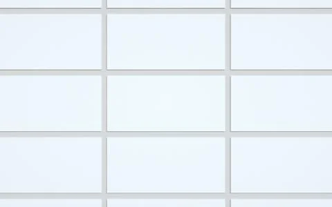 DL Flyer / Invitation Mock-Up - Multiple Flyers. 3D Illustration Stock Illustration