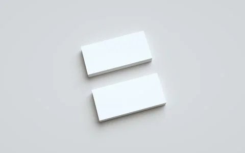 DL Flyer / Invitation Mock-Up - Two Stacks. 3D Illustration Stock Illustration