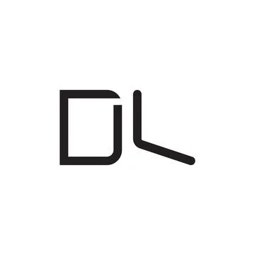 Dl initial letter vector logo icon Stock-Illustration