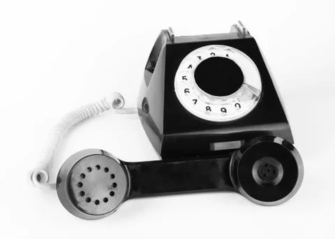 Dlack telephone Stock Photos