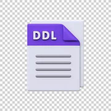 DLL file, format, 3D icon. 스톡 일러스트