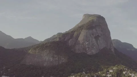 DLOG Pedra da Gávea Mountain in Rio de Janeiro Brazil Drone Shot 4K Stock Footage 227608882