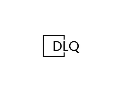 DLQ letter initial logo design vector illustration Stock Illustration