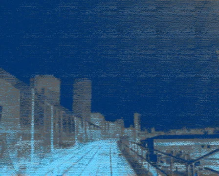 Dlr frontview blue Video stock 1005521