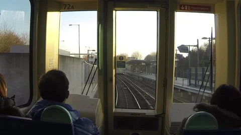 DLR journey Stock Footage 42850791