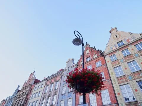 Dlugi targ street in gdansk, poland Stock Photos