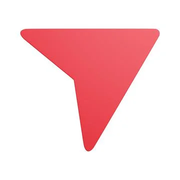 DM arrow icon. 3d render illustration 스톡 일러스트