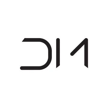Dm initial letter vector logo icon Stock Illustration