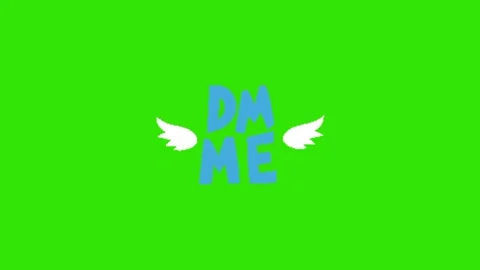 DM me animation on green screen Vidéo 334116480