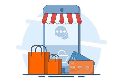 DM or Direct Message Concept for Business Stock Illustration