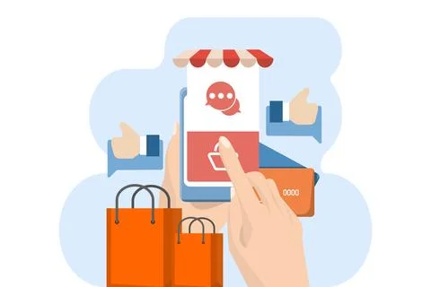 DM or Direct Message Concept for Business Stock Illustration