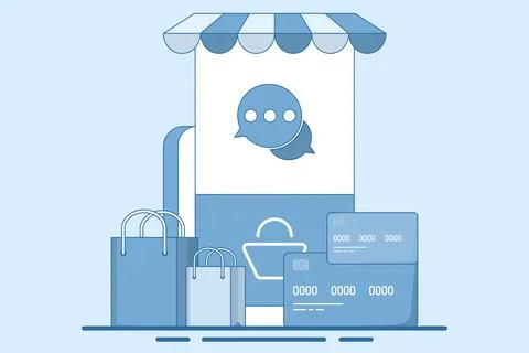 DM or Direct Message Concept for Business Stock Illustration