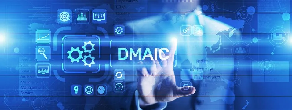 DMAIC Define Measure Analyze Improve Control Industrial business process Stock-Fotos