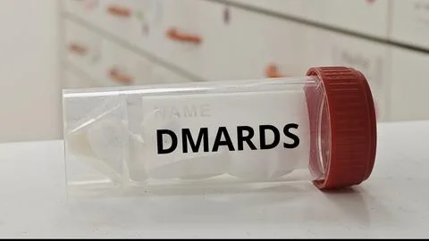 DMARDS tablets for slow progression of autoimmune diseases and reduce joint Stock Photos