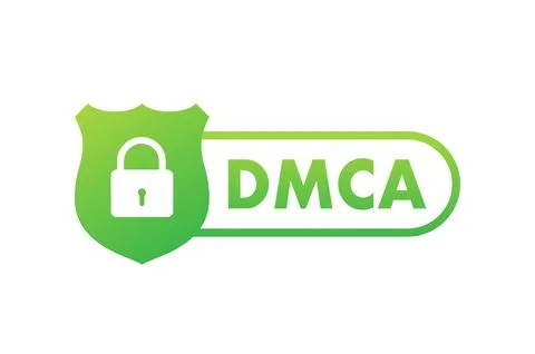 DMCA - Digital Millennium Copyright Act. Copywriter and freelancer. Intellectual 스톡 일러스트